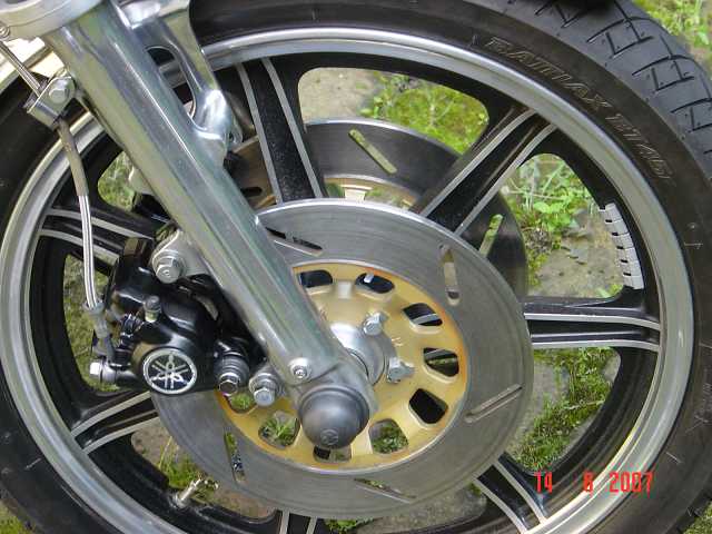 Bremshebel rechts schwarz für Yamaha XS250-1100 Scheibe XJ550/650 SR500 XV
